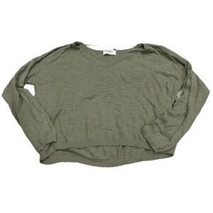 Pull & Bear Green Crop Sweater S